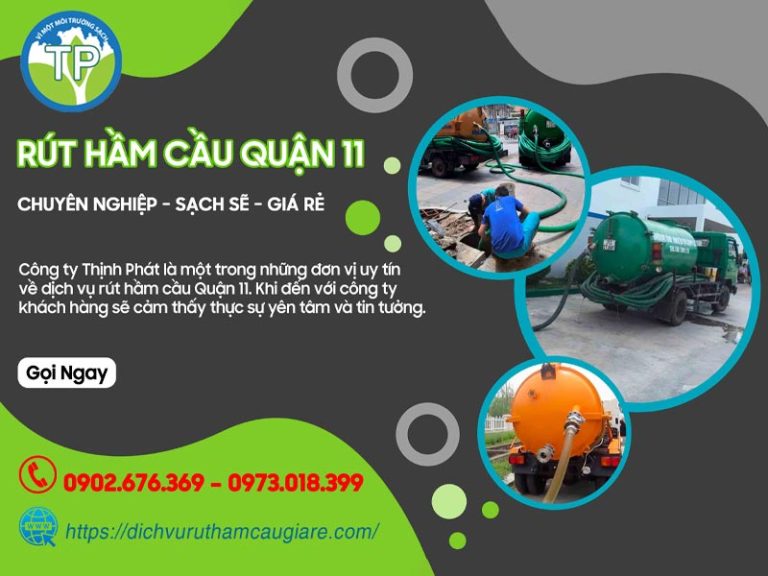 rút hầm cầu quận 11